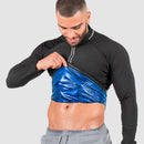 Nova Jaqueta emagrecedora queima gordura efeito sauna manga longa com Zíper - Masculina - ProShaper