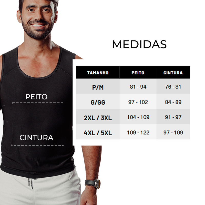 Camiseta Regata de Efeito Sauna Fitness - Masculina + Ebook Receitas