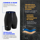 Shorts fitness modelador com fecho emagrecedor efeito sauna Proshaper - Feminino - ProShaper