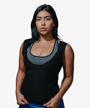 Camiseta Regata Efeito Sauna Fitness modeladora - Feminina