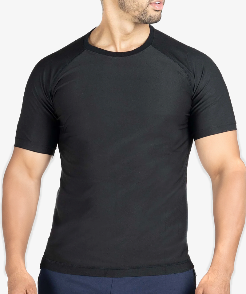 Camiseta Efeito Sauna Manga Curta Fitness e Sport - Masculina + Ebook Receitas