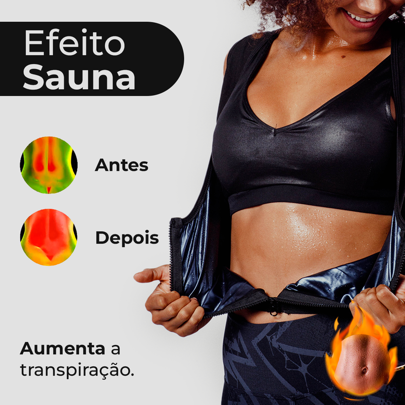 Colete ziper Efeito Sauna original Proshaper - Feminino