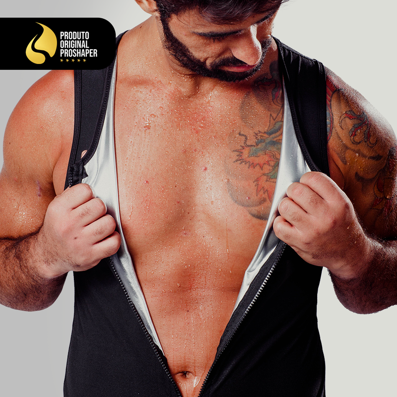 Colete Ziper Efeito Sauna Original Proshaper