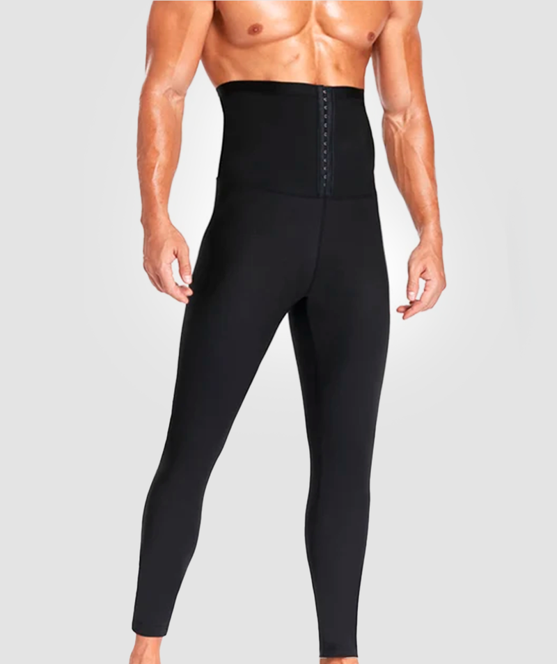 Calça Efeito Sauna com Fecho - Masculina