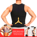 Colete efeito sauna modelador, compressor e emagrecedor e alinhador de postura 2 em 1 - ProShaper