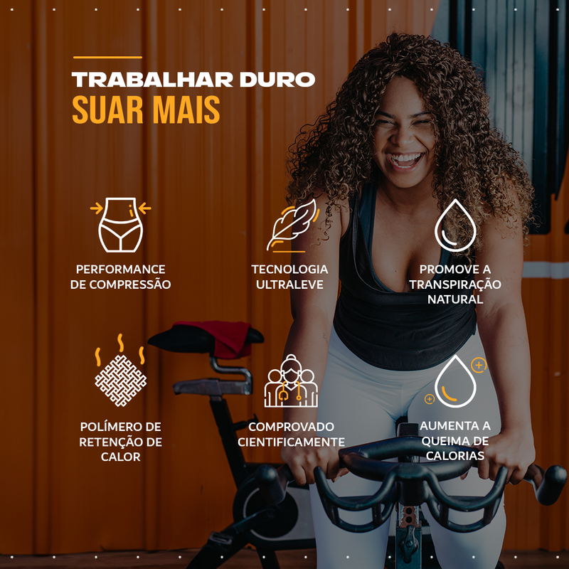 Camiseta Regata Efeito Sauna Fitness modeladora - Feminina