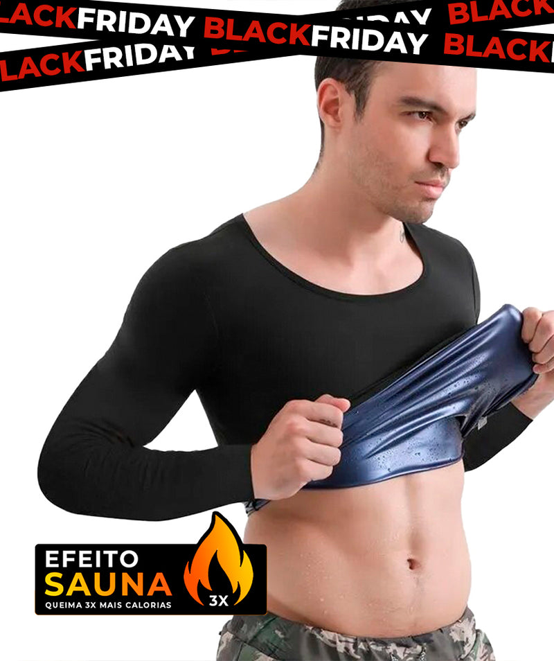 Camisa Manga Longa Tecnologia Efeito Sauna Fitness e Sport