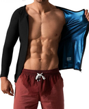 Nova Jaqueta emagrecedora queima gordura efeito sauna manga longa com Zíper - Masculina - ProShaper